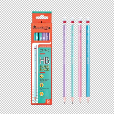ดินสอดำควอนตั้ม#QP940 HB(12ด้าม/กล่อง)