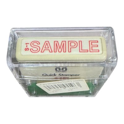 ตรายางข้อความหมึกในตัวซันบี้#S1-SAMPLE