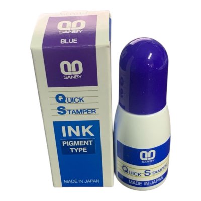 หมึกเติมตรายางหมึกในตัวซันบี้#10ซีซี.สีน้ำเงิน