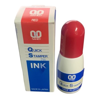 หมึกเติมตรายางหมึกในตัวซันบี้#10ซีซี.สีแดง