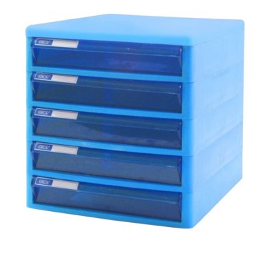 ตู้เอกสารออร์ก้า#TCB5โครงฟ้าลิ้นฟ้า5ชั้น(25.5x34x27.5ซม)
