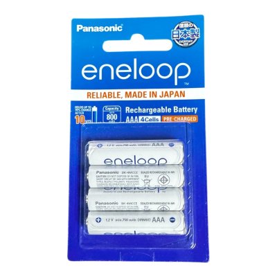 ถ่านชาร์จพานาโซนิค#AAA1.2V800mAH Eneloop(แพ็ค4ก้อน)