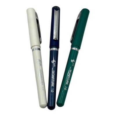 ปากกาหมึกเจลจีซอพท์#ซิกเนเจอร์สีน้ำเงินหัว1.0มม.แบบปลอก