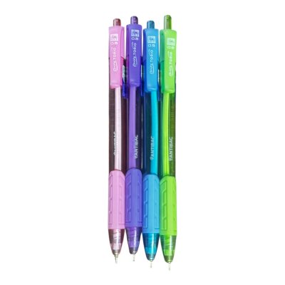 ปากกาลูกลื่นช้าง#ดริฟท์โทริโอะชนิดกดหัว0.5มมสีน้ำเงิน