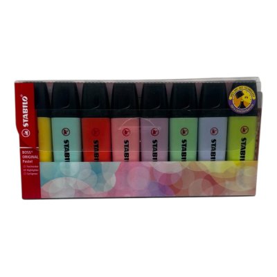 ปากกาเน้นข้อความสตาบิโล#บอสพาสเทลชุด8สี