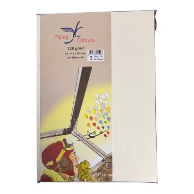 กระดาษสีฟลายอิ้ง120แกรม#A4(100แผ่น/ห่อ)