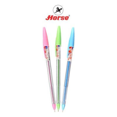 ปากกาลูกลื่นม้า#5200สีน้ำเงิน#0.7มม.แบบปลอก(50ด้าม/กป)