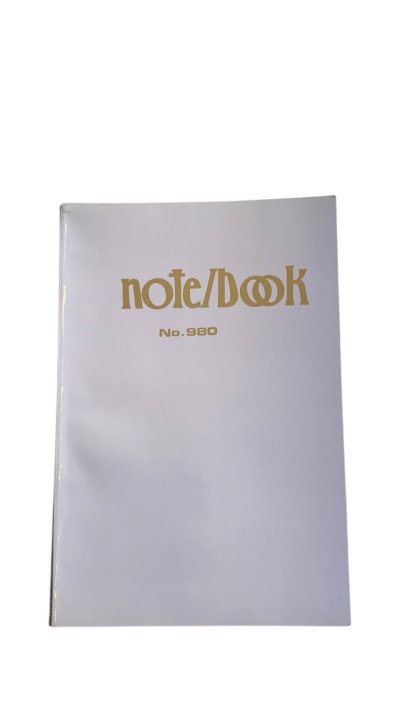 สมุดโน้ตปกการ์ด#980(16x24ซม)คละสี60แกรม80แผ่น