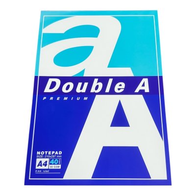 สมุดรายงานดับเบิ้ลเอ#A4หนา80แกรม(40 แผ่น/เล่ม)