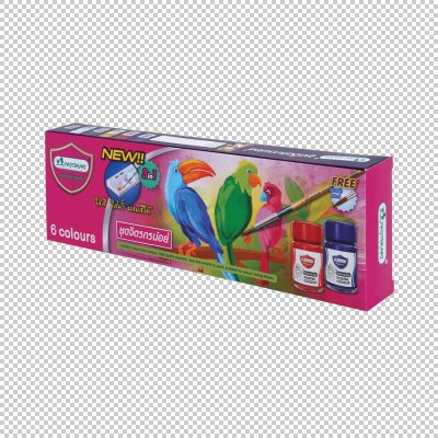 สีโปสเตอร์มาสเตอร์อาร์ต#จิตกรน้อยชุด6สี