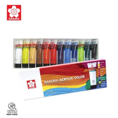 สีอะคริลิคซากุระ#XAC20-12ชุด12สี