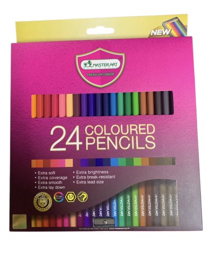 สีไม้ยาวมาสเตอร์อาร์ต#พรี่เมี่ยมเกรด24สี