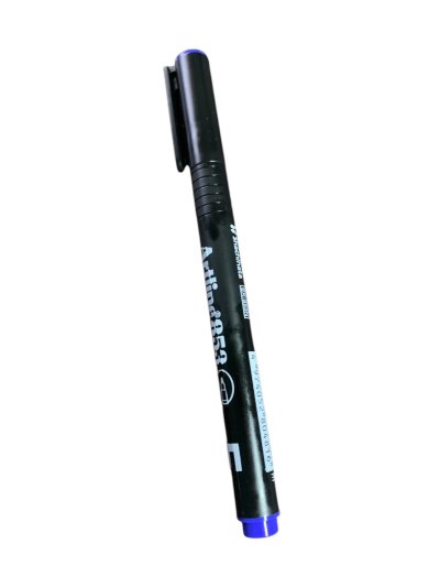 ปากกาเขียนแผ่นใสอาร์ตไลน์#เบอร์EK853Fลบไม่ได้สีน้ำเงิน