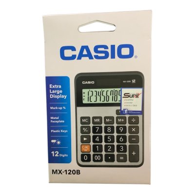 เครื่องคิดเลขคาสิโอ#MX-120B12หลักชนิดตั้งโต๊ะ