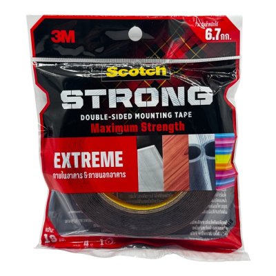 เทปกาว2หน้าแรงยึดสูงสก็อต#414ขนาด19มมx4เมตร(รับ นน.6.7กก)