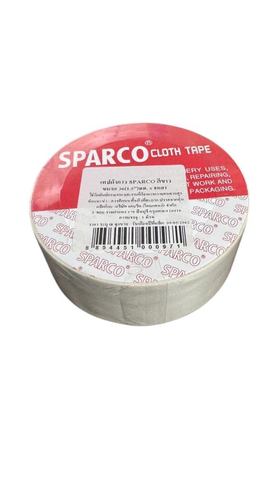 เทปผ้าสปาโก้#1.5นิ้วx8หลาคละสี