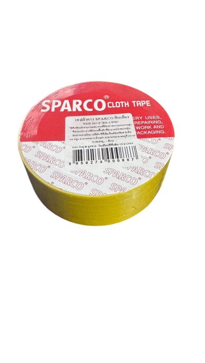 เทปผ้าสปาโก้#1.5นิ้วx8หลาคละสี