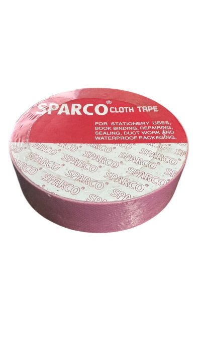 เทปผ้าสปาโก้#1นิ้วx8หลาคละสี