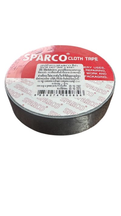 เทปผ้าสปาโก้#1นิ้วx8หลาคละสี