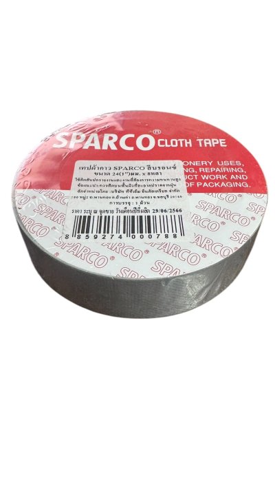 เทปผ้าสปาโก้#1นิ้วx8หลาคละสี