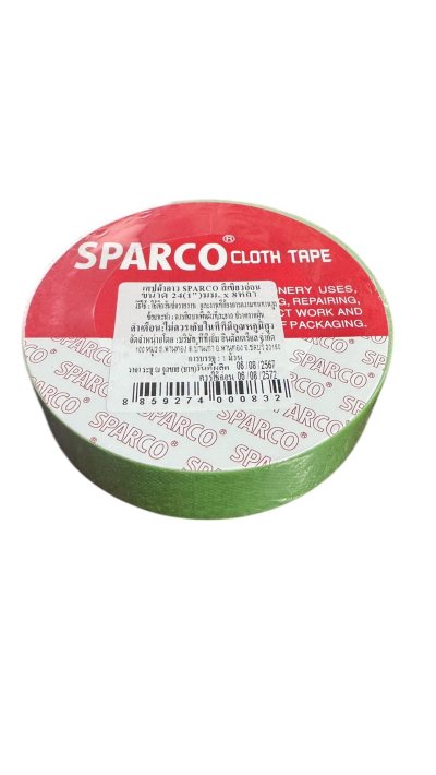 เทปผ้าสปาโก้#1นิ้วx8หลาคละสี