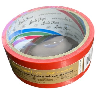 เทปผ้าหลุยส์#1.5นิ้วx8หลาคละสี