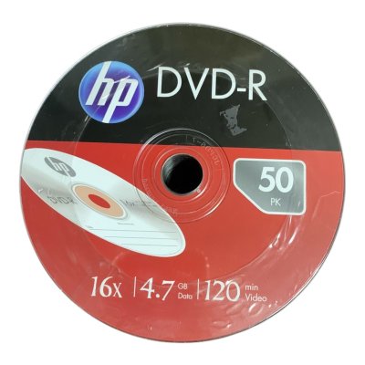 แผ่นDVD-R Hp#4.7Gb/16X(แพ็คละ50แผ่น)