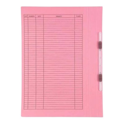 แฟ้มเจาะกระดาษใบโพธิ์#403A4คละสีลิ้นพลาสติกหนา300แกรม