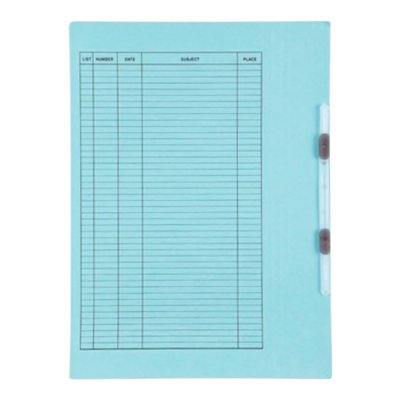 แฟ้มเจาะกระดาษใบโพธิ์#403A4คละสีลิ้นพลาสติกหนา300แกรม