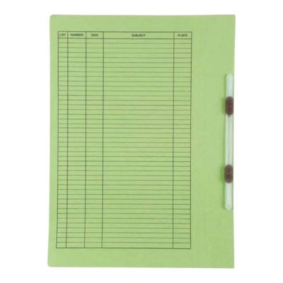 แฟ้มเจาะกระดาษใบโพธิ์#403A4คละสีลิ้นพลาสติกหนา300แกรม