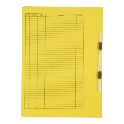 แฟ้มเจาะกระดาษใบโพธิ์#403A4คละสีลิ้นพลาสติกหนา300แกรม