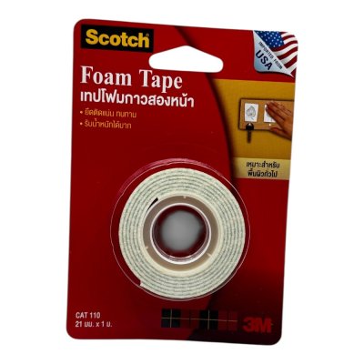 โฟมเทป3เอ็ม#21มมx1เมตร