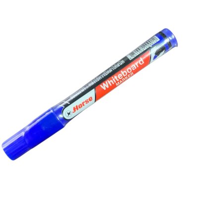 ปากกาไวท์บอร์ดม้า#H22สีน้ำเงินหัวกลม