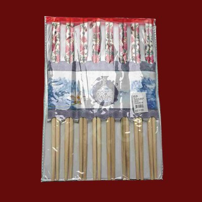 ตะเกียบลายดอก 1X8 ขาย10