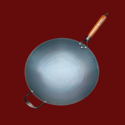 กะทะเผาไฟด้ามไม้ 38 CM