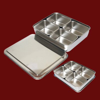 กล่องเครื่องปรุง 4ช่อง+ฝา