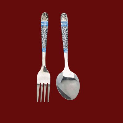 ช้อนส้อมคราม10