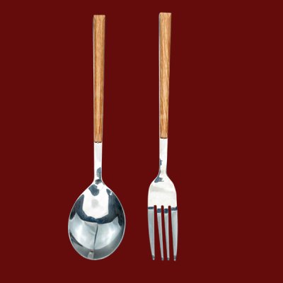 ช้อนส้อมด้ามไม้