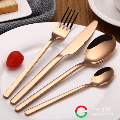 ช้อนส้อม ช้อนส้อมเกาหลี แบบหนา Stainless steel