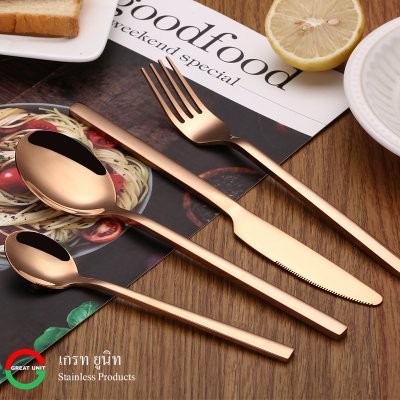 ช้อนส้อม ช้อนส้อมเกาหลี แบบหนา Stainless steel