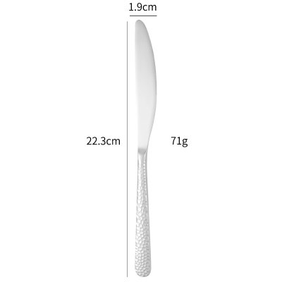 ช้อนส้อม ด้ามลายทุบ ผิวขัดเงา คุณภาพดี ใช้ทนนาน มีสีเลส มีทอง