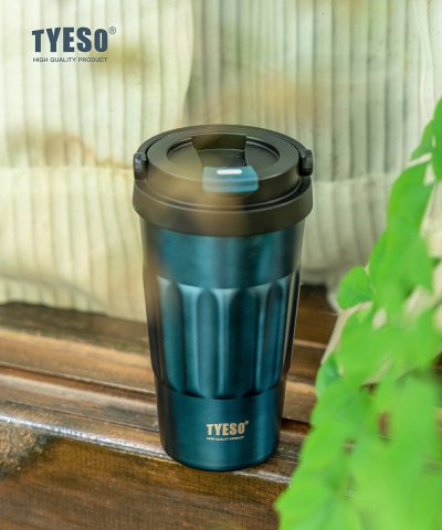 Tyeso (ของแท้) รุ่นTS-8803/8804 แก้วเก็บความเย็นเ เก็บความร้อน มีหูหิ้ว แก้วสแตนเลส 304 มีขนาด 400ml/500ml มีหลายสีให้เลือ