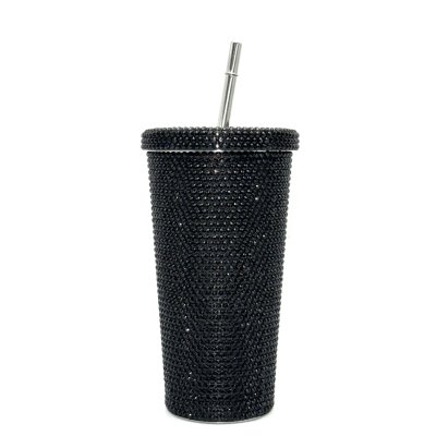 ขวดน้ำเก็บความร้อน เก็บความเย็น ขวดน้ำสูญญากาศ ทำจากสแตนเลส 304 เก็บความร้อนเย็นได้นาน ติดเพชรรอบด้าน คุณภาพดี