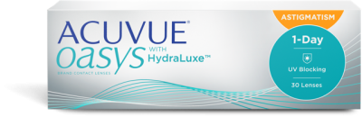 Acuvue คอนแทคเลนส์ใส รายวัน รุ่น Acuvue Oasys 1 Day จำนวน/กล่อง 30 ชิ้น