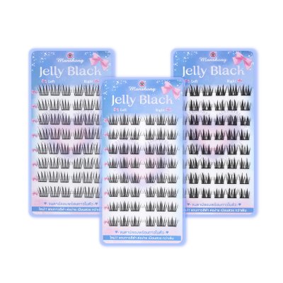 ขนตาปลอมมีกาว Jelly Black