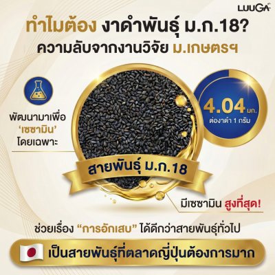 LUUGA Colla Sesame (ลูก้า คอลล่า เซซามี) 4 กระปุก