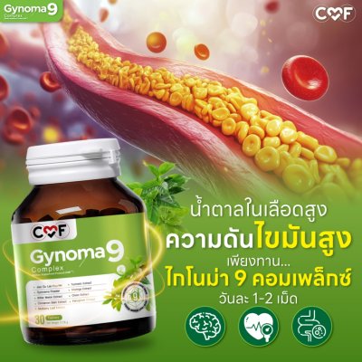 CMF Gynoma9 Complex ผลิตภัณฑ์เสริมอาหารควบคุมน้ำตาลในเลือด CMF Gynoma9 Complex ผลิตภัณฑ์เสริมอาหารควบคุมน้ำตาลในเลือด