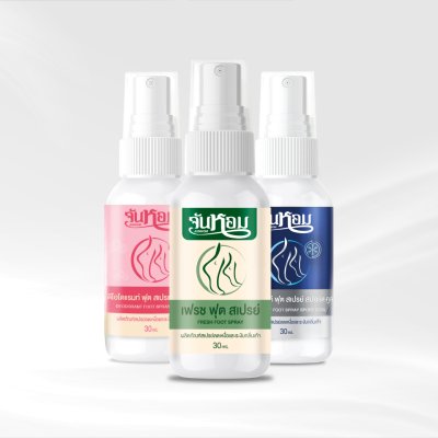 [โปร 2 แถม 1] คละสูตร 3 ขวด Junhom Fresh Foot Spray จันหอม เฟรช ฟุต สเปรย์