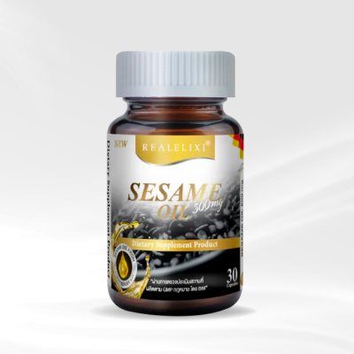 Sesame Oil 500 mg. น้ำมันงาดำสกัดเย็น บำรุงข้อเข่าและกระดูก