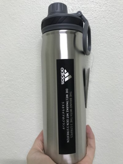 ขวดเก็บความเย็น Adidas 600 ml. เงินดำ